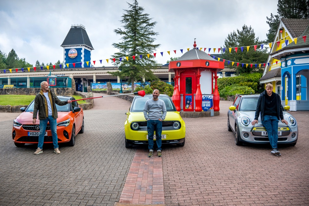 Top Gear resumes filming with race round deserted Alton Towers