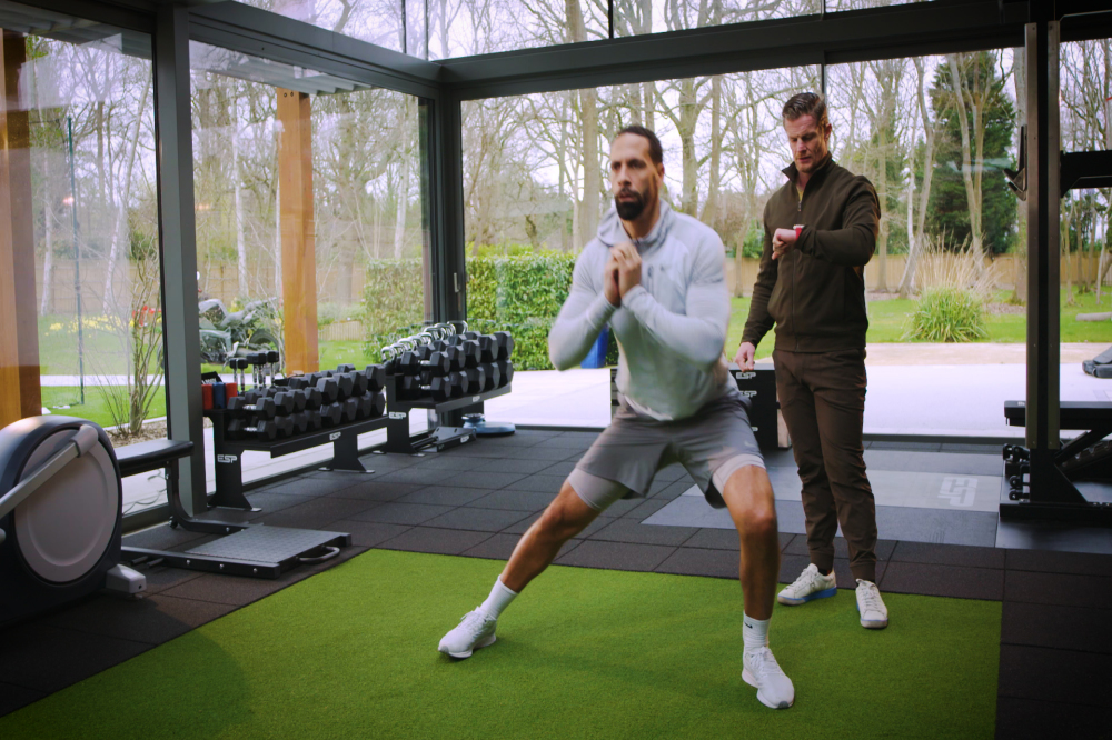 Video: Rio Ferdinand shares his at-home fitness regime