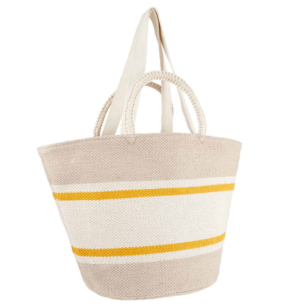 Accessorize Oversized Double-handed Basket Tote Bag