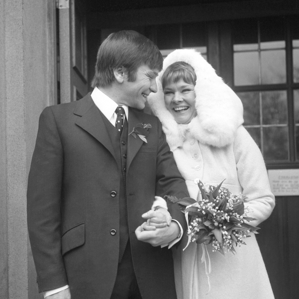 Actor Michael Williams on the day that he wed actress Judi Dench at St. Mary's church, Holly Place, Hampstead.