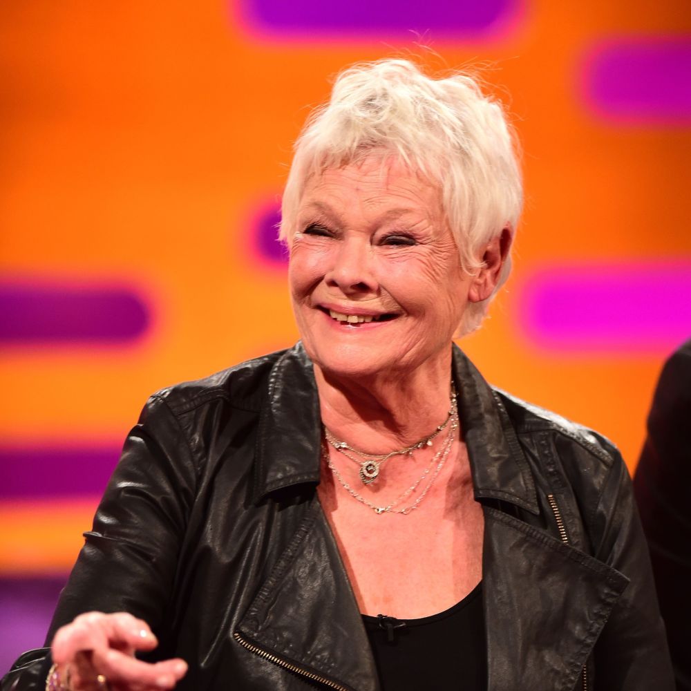 Dame Judi Dench during filming for The Graham Norton show at the London Studios, London.