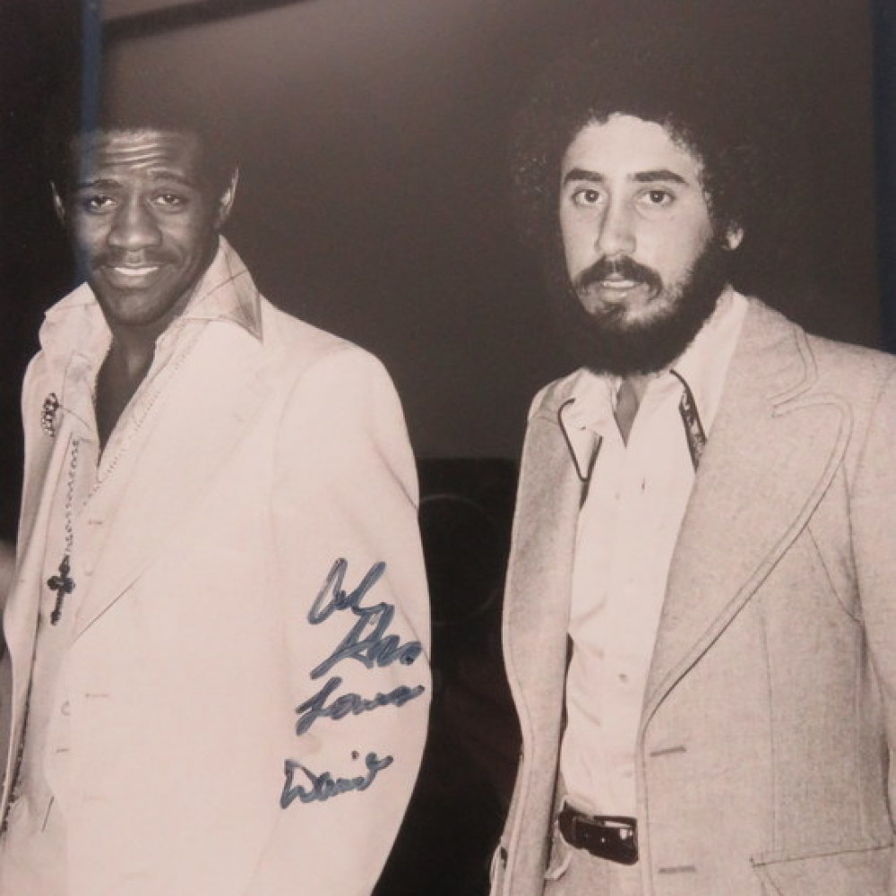 Signed photograph of David Gest, right, and Al Green