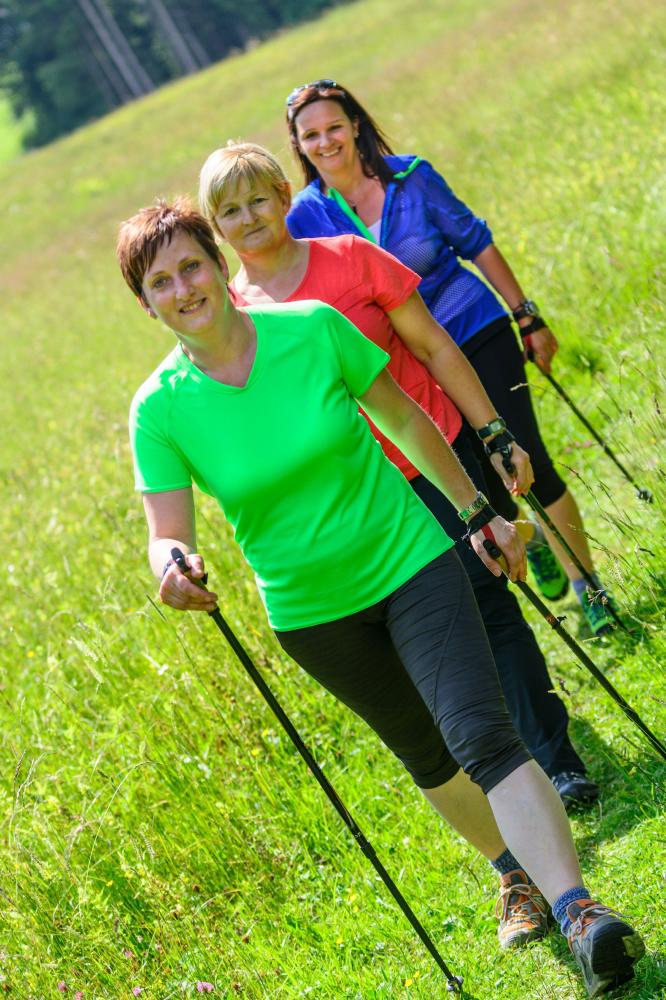 ) Nordic Walking is like a full body work out!