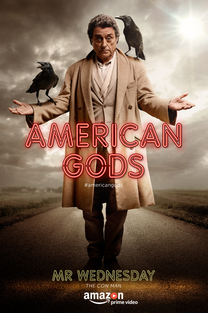 Ian McShane as Mr Wednesday in American Gods
