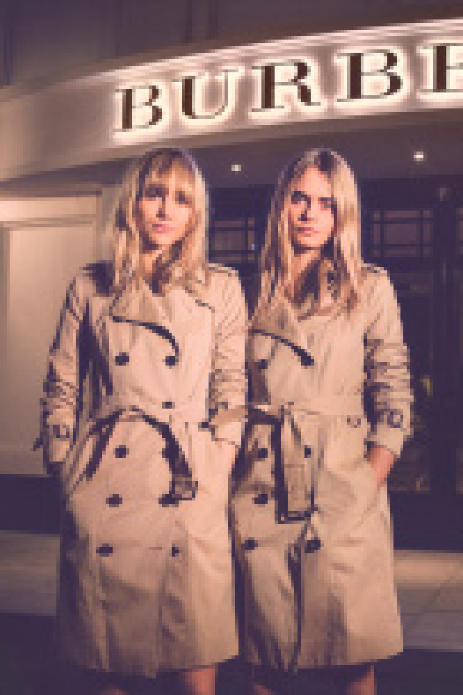 Cara Delevingne and Suki Waterhouse at the Burberry Shanghai event