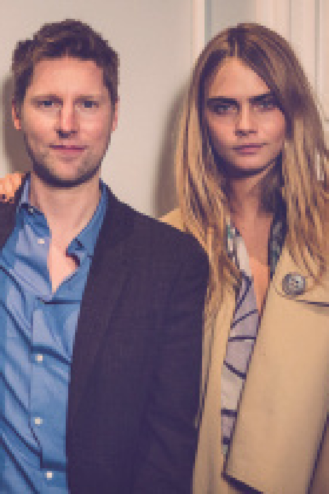 Christopher Bailey with Cara Delevingne in Shanghai