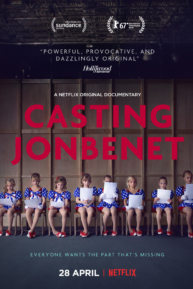 The new official artwork for Casting JonBenet