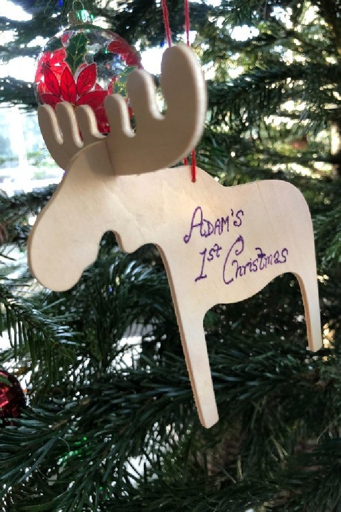 Chaudhuri's son Adam's first ever Christmas ornament / Picture Credit: A. A. Chaudhuri