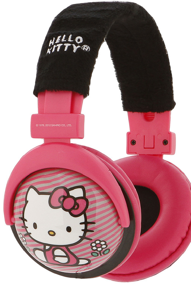 Hello Kitty DJ-Style Swivel Headphone Set