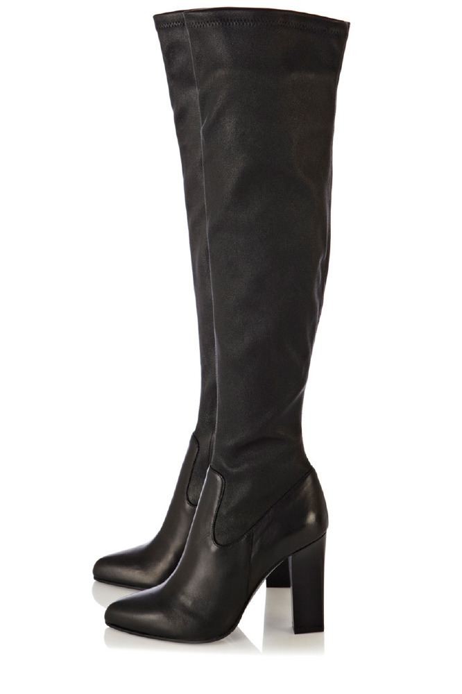 Karen Millen Stretch Leather Over the Knee Boots – We Love!