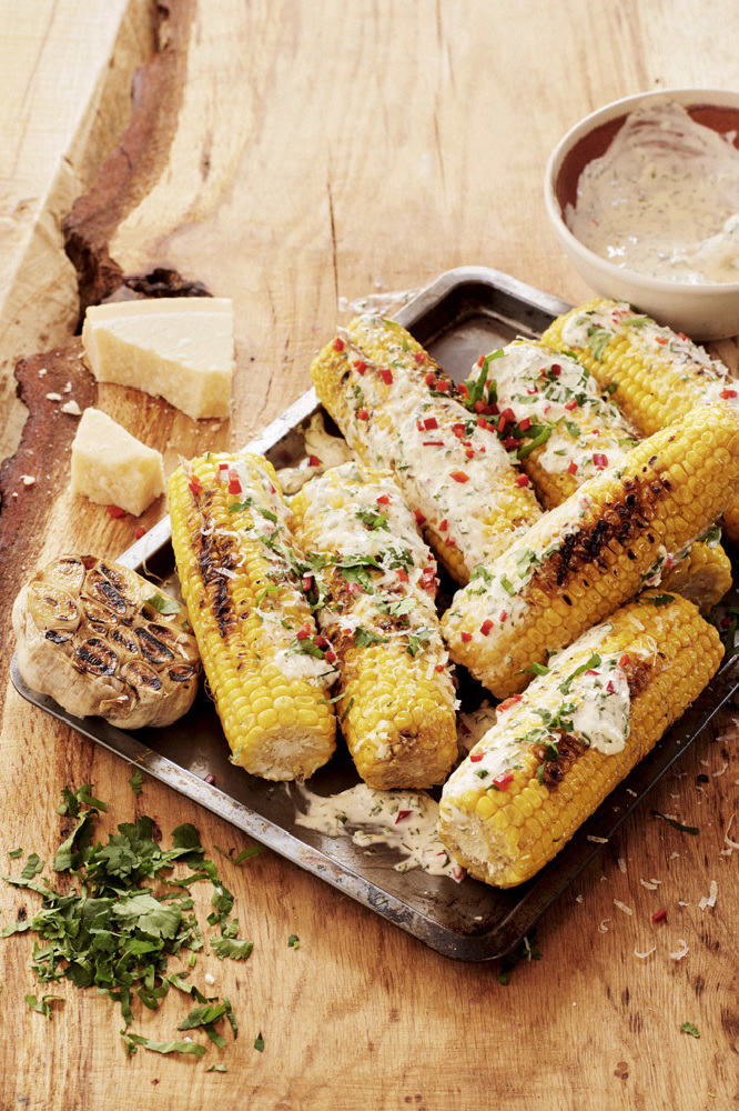 Latin Style Grilled Corn With A Kick
