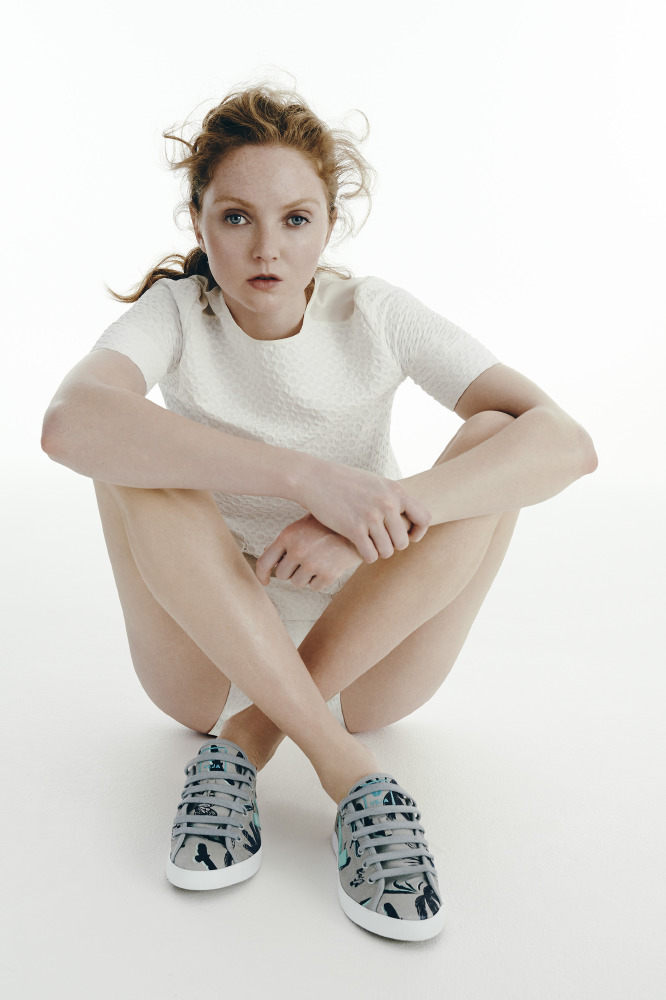 Lily Cole has designed the shoes to help raise money for Sky Rainforest Rescue