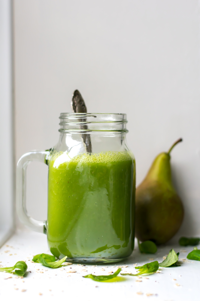 Warm Pear And Spinach Smoothie