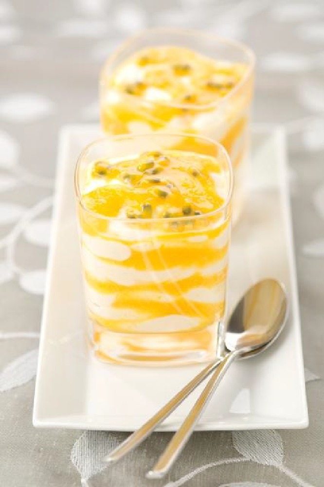 Summer Dessert: Mango and Passion Fruit Mousse
