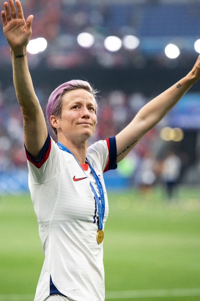Megan Rapinoe at the 2019 FIFA Women's World Cup Final / Image credit: SOPA Images Limited/Alamy Stock Photo