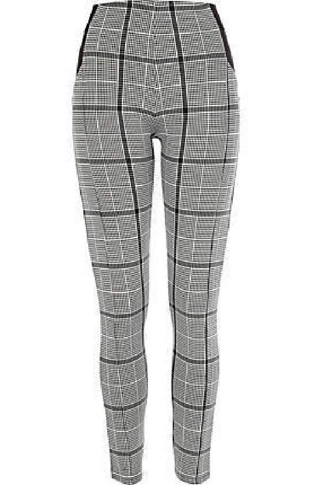 River Island Black and White Checked Leggings – We Love
