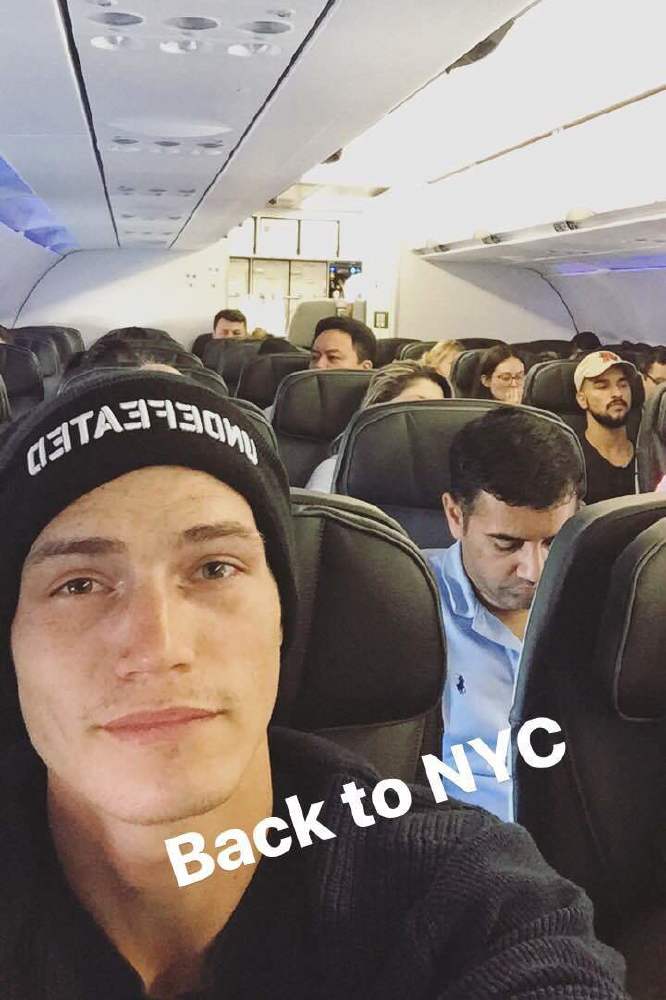 Sam Way on his way to NYC