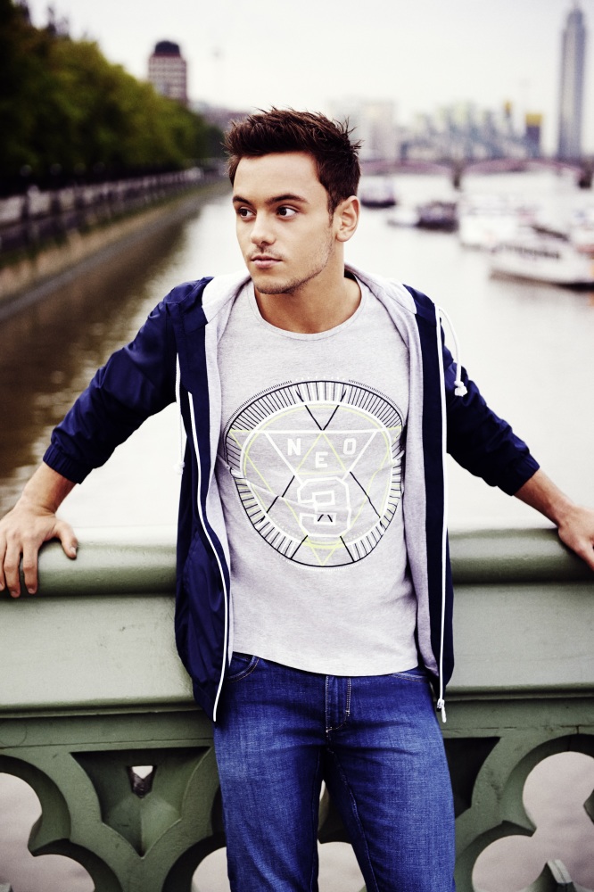 Tom Daley models the latest NEO collection from adidas