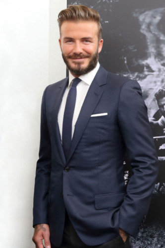 David Beckham voted best celebrity suit wearer