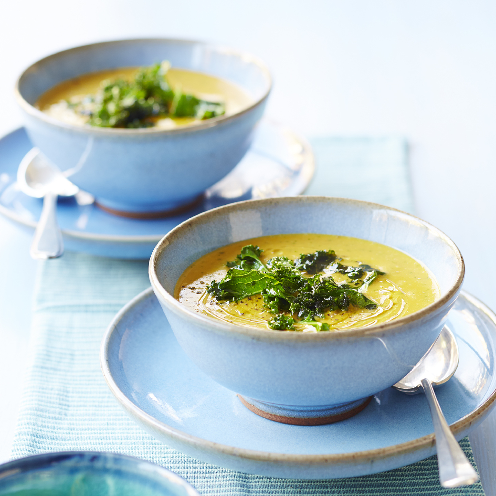 Crispy Kale and Coconut Soup Recipe