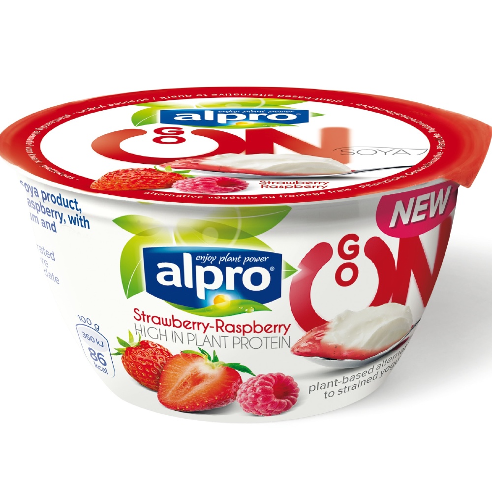 Alpro Go On Strawberry And Raspberry