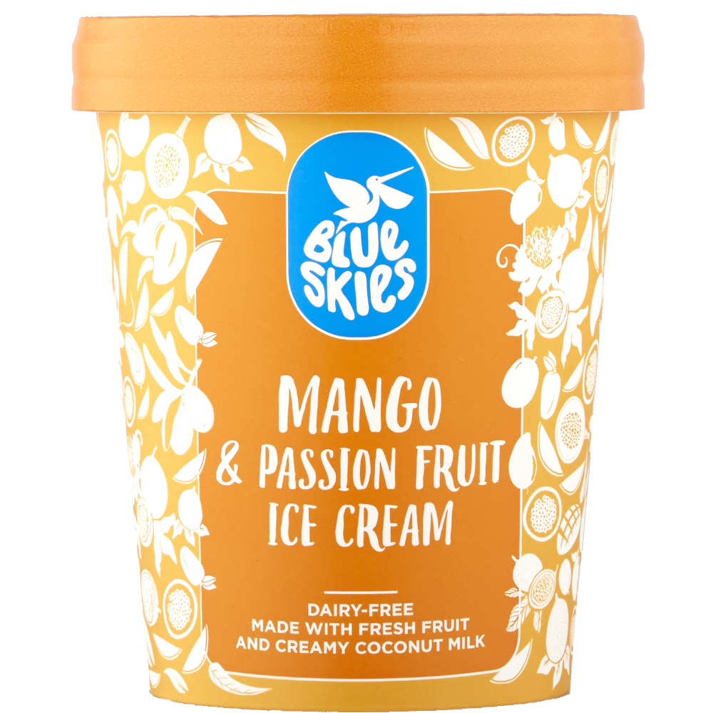Blue Skies Mango and Passionfruit Ice Cream