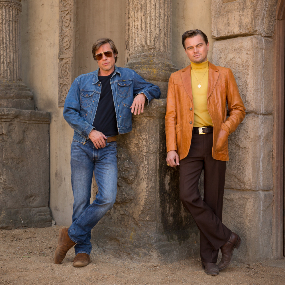 Brad Pitt and Leonardo DiCaprio star as Rick Dalton and Cliff Booth