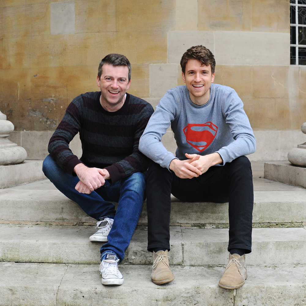 Chris Smith and Greg James by Jenny Smith