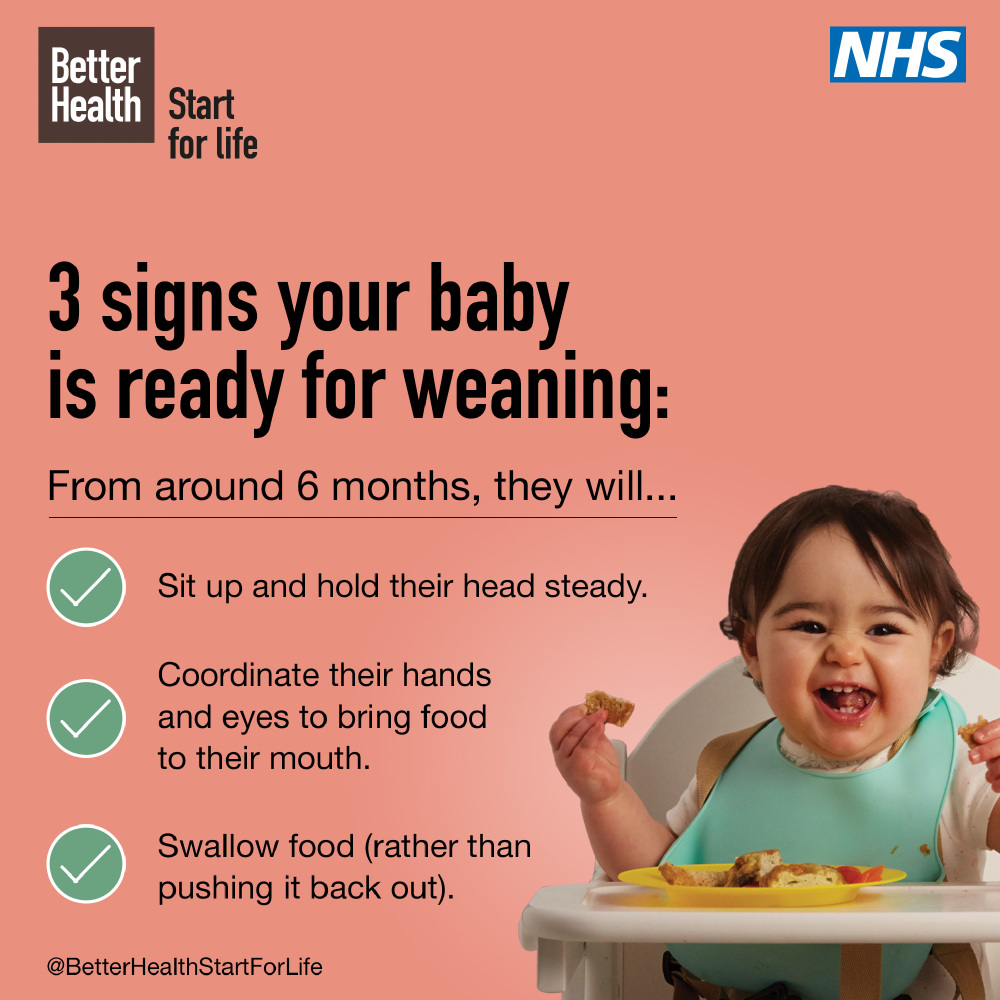 Look out for your baby showing these three signs / Photo credit: Start4Life