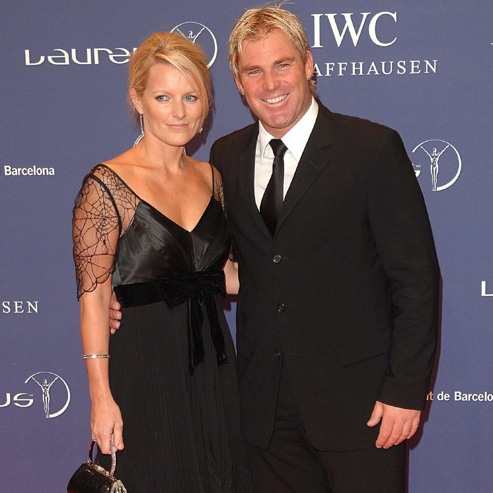 Shane and ex-wife - Simone - the pair split in 2005 due to Warne's infidelities / Photo credit: PA Images
