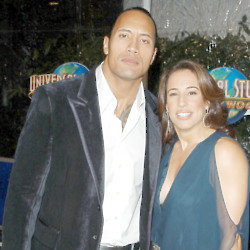 Dwayne Johnson and Dany Garcia (Credit: Famous)