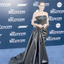 Angelina Jolie looked beautifully gothic wearing Atelier Versace