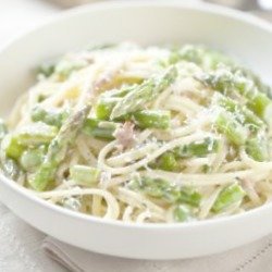 Asparagus, Pancetta and Parmesan Linguine Recipe