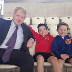 Boris Johnson meets Little Ant & Dec / Credit: ITV