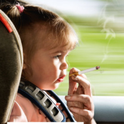 When you smoke in the car, so do they