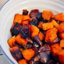 BBQ Grilled Butternut Squash And Red Onion