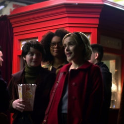 Lachlan Watson, Jaz Sinclair, Kiernan Shipka and Ross Lynch in Chilling Adventures of Sabrina / Photo Credit: Netflix