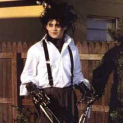 Johnny Depp as Edward Scissorhands in 1990 