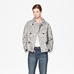 French Connection Electric Checked Boucle Coat 