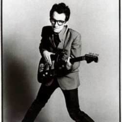 A younger Elvis Costello