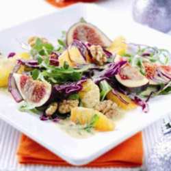 Fig & Orange Salad with Melting Shropshire Blue