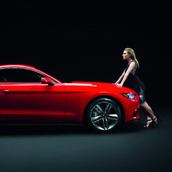 Sienna Miller launching the Mustang earlier this year with world-renowned fashion photographer Rankin
