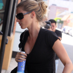 Gisele Bundchen is spotted carrying ZICO before she works out