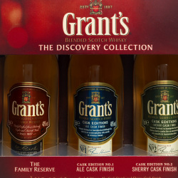 A bottle of Grant's whiskey is sure to go down a treat