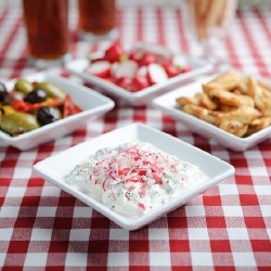 Healthy Snacks: Greek Style Radish and Mint Dip