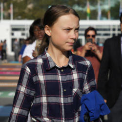 Greta Thunberg at the Youth Climate Summit 2019 / Photo Credit: Vanessa Carvalho/Zuma Press/PA Images