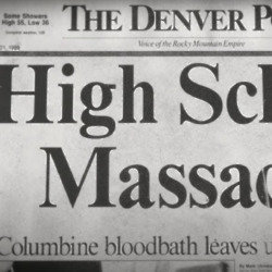 Newspaper article on the Columbine shooting / Picture Credit: The New York Times on YouTube