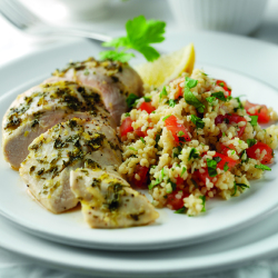 Healthy Recipes: Herb Marinated Lemon Chicken With Tabbouleh