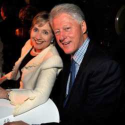 Hillary and her husband Bill Clinton