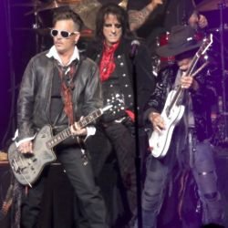 Hollywood Vampires performing live, 2016 / Image credit: Concert Photos / Alamy Stock Photo